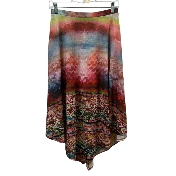 One World Multi Pink Handkerchief Hem Skirt, Small - Picture 1 of 10